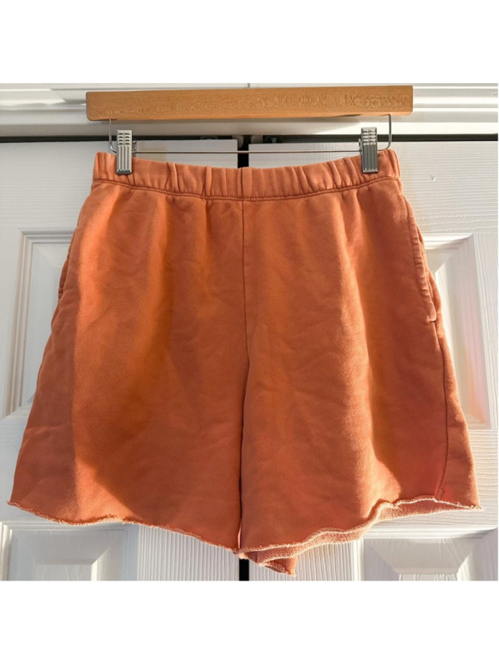 Aerie orange sweat shorts in a S #aerie #summer